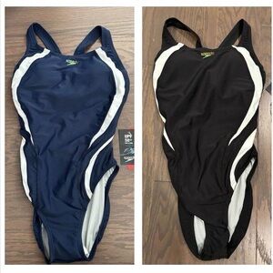New - Lot of 2 Speedo Women's Swimsuit reora Highclo Quantum Splice Size 6